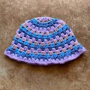New Handmade Crochet Granny Stitch Bucket Hat with Pattern